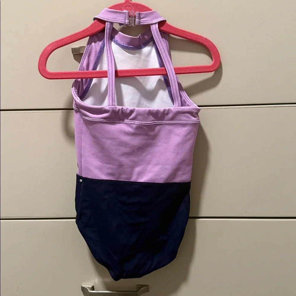 Nike Lavender and Navy Leotard Girls Size XS - Picture 2 of 4